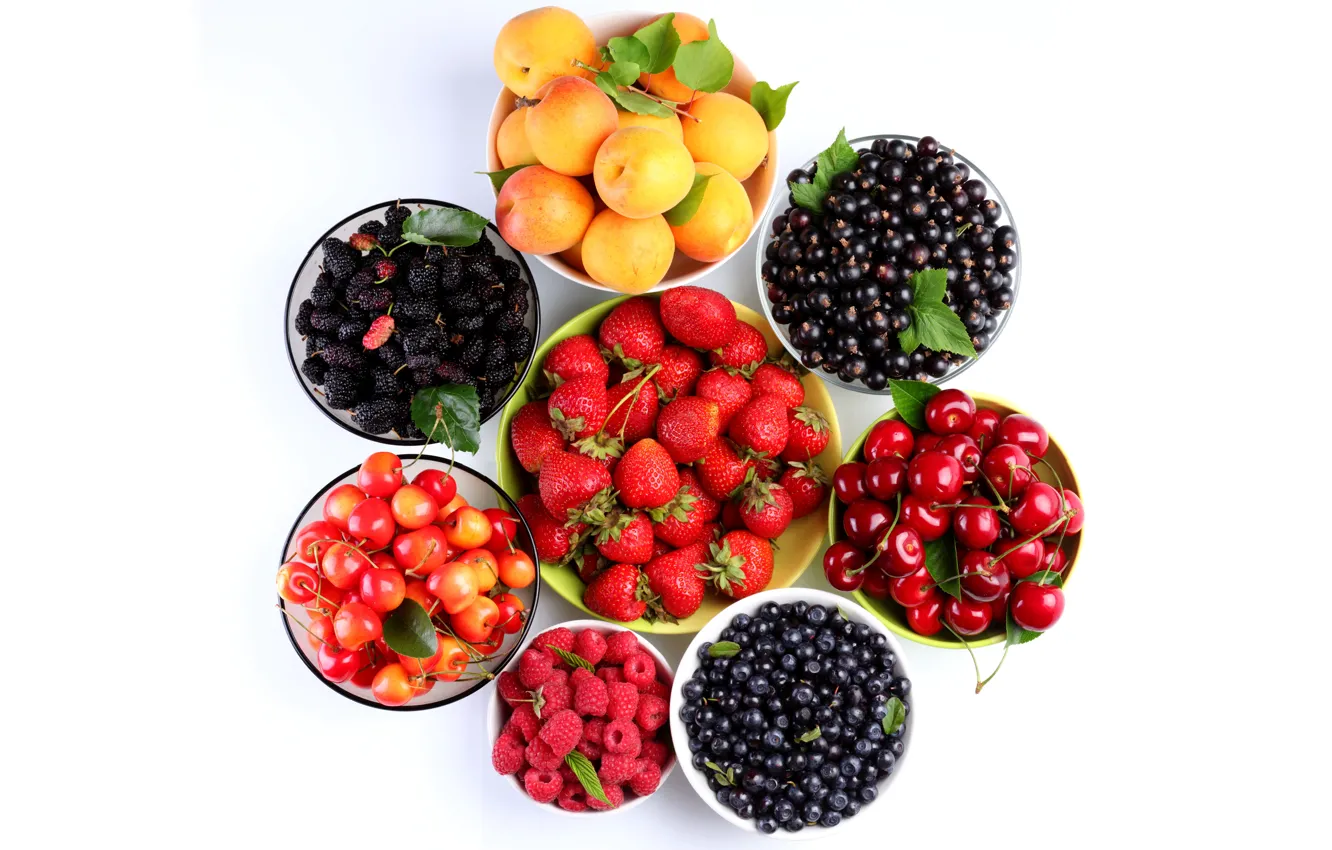 Photo wallpaper Cup, fruit, vitamins