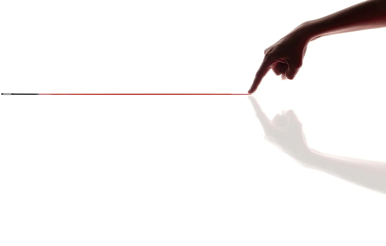 Photo wallpaper needles, blood, fingers