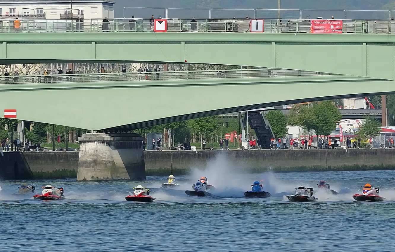 Photo wallpaper race, boat, speed