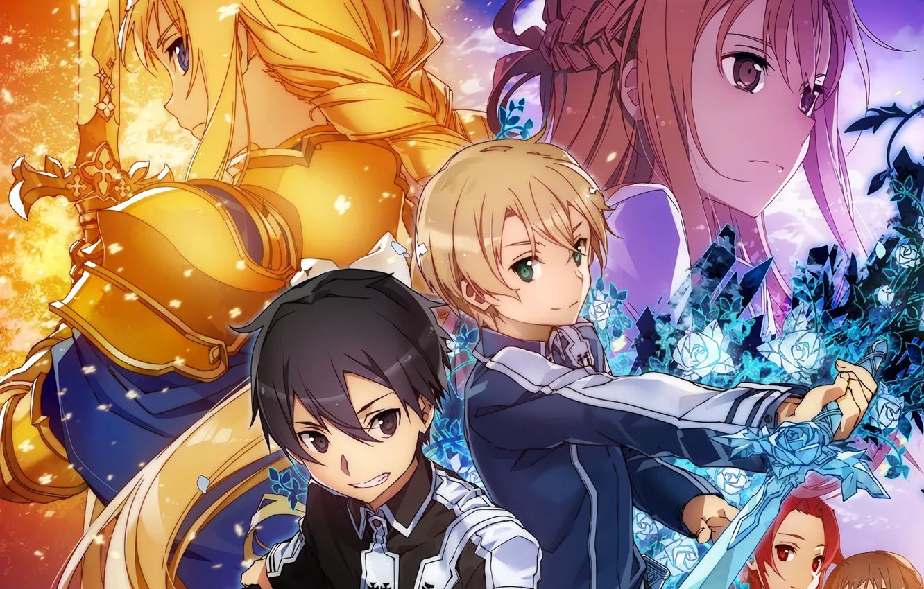 Photo wallpaper characters, sword art online, sword art online