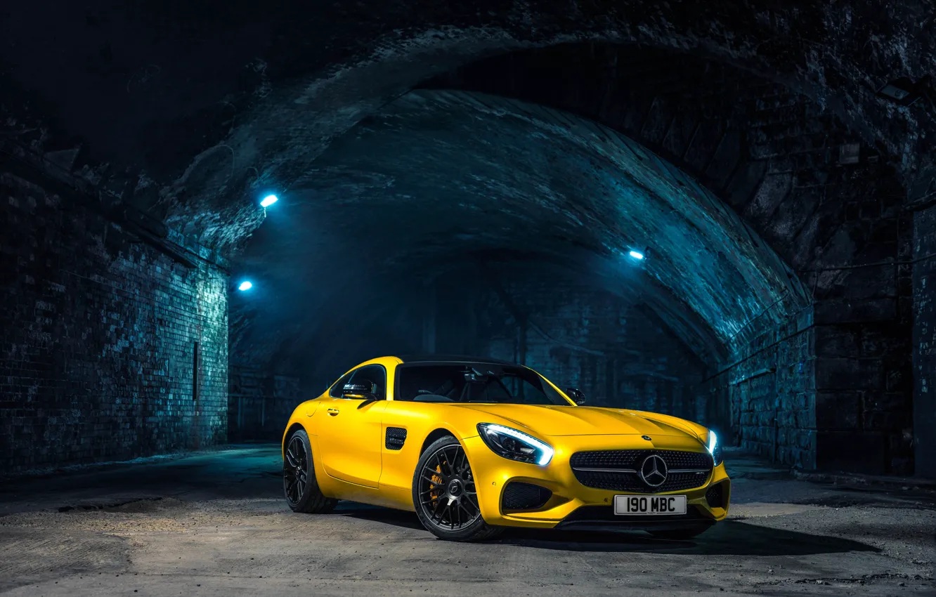 Photo wallpaper Mercedes, Mercedes, AMG, AMG, UK-spec, 2015, GT S, C190