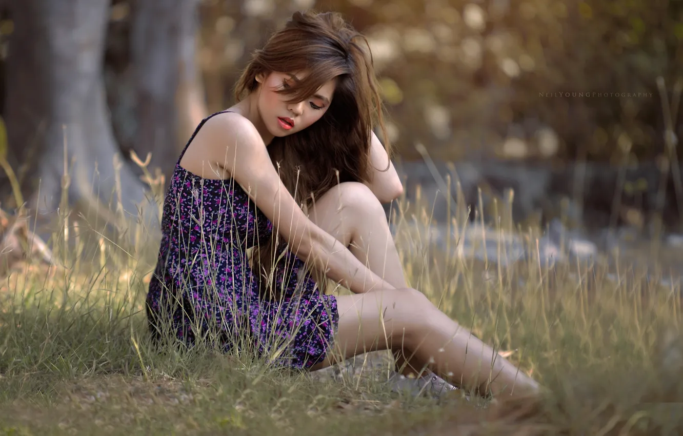 Photo wallpaper girl, pose, leisha