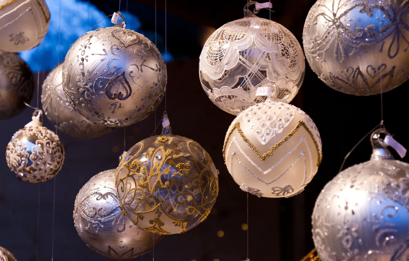 Photo wallpaper balls, balls, toy