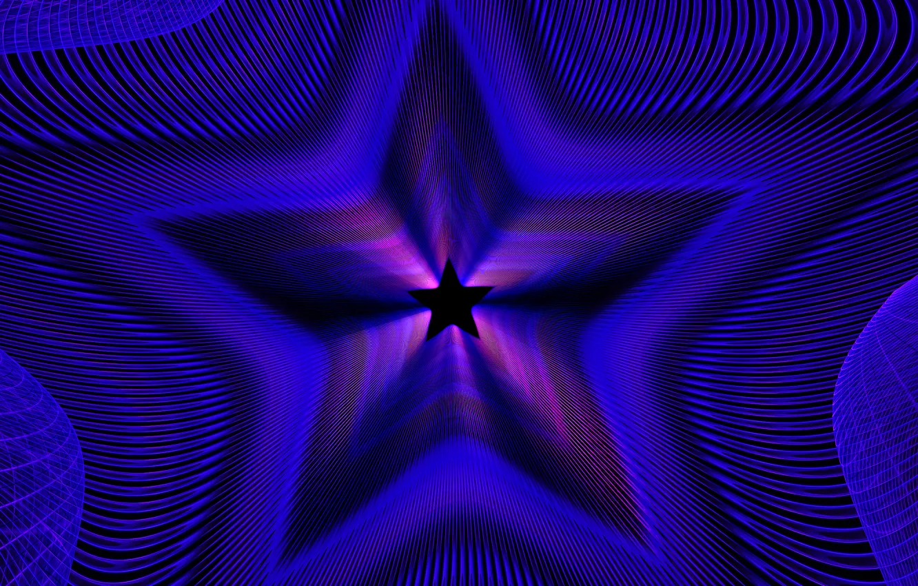 Photo wallpaper stars, light, line, color, symmetry