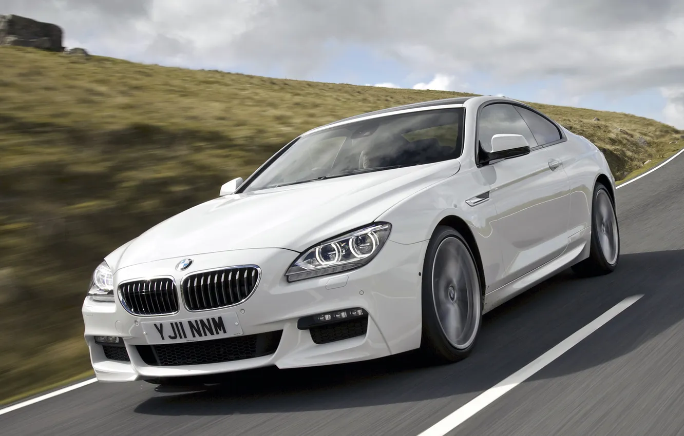 Photo wallpaper white, BMW, BMW, Coupe, 640d, Sport Package, the sixth series