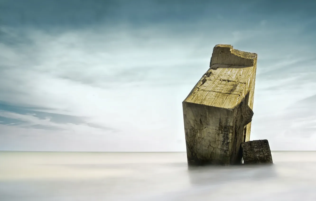 Photo wallpaper landscape, nature, the ocean, rocks