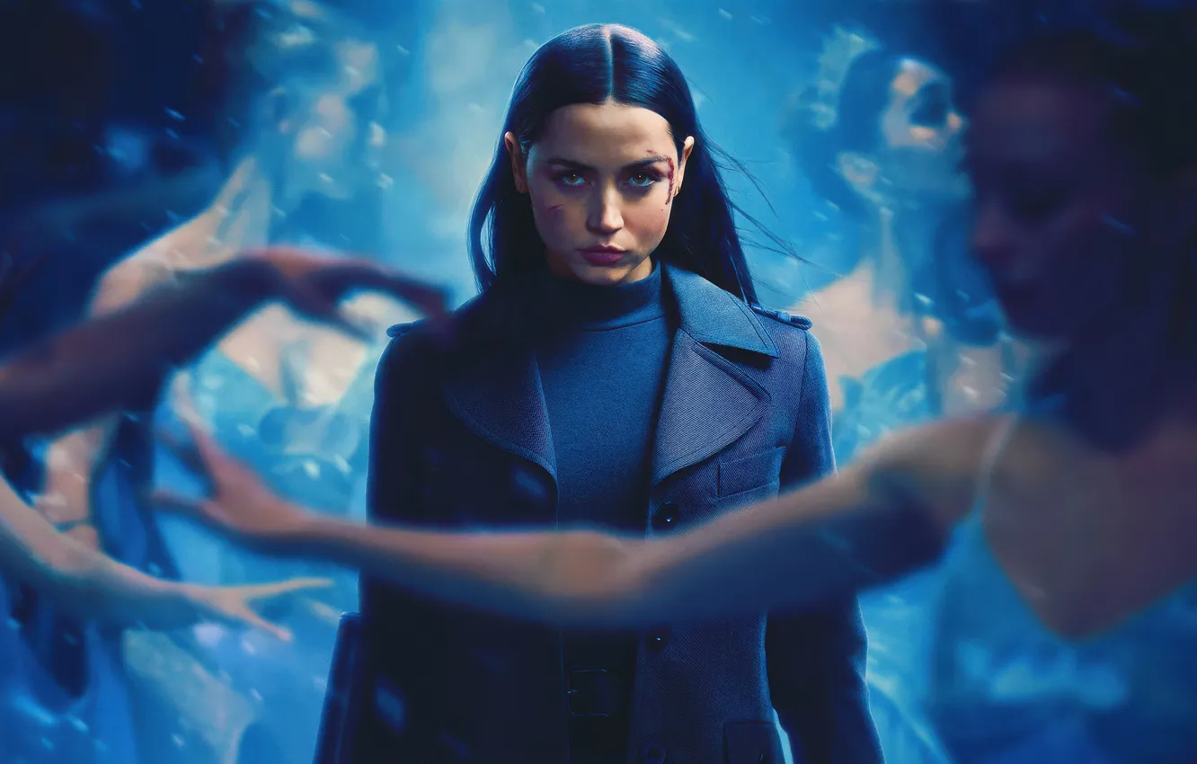 Photo wallpaper girl, figure, theatre, ballerina, coat, Ballerina, Ana de Armas, Ana de Armas