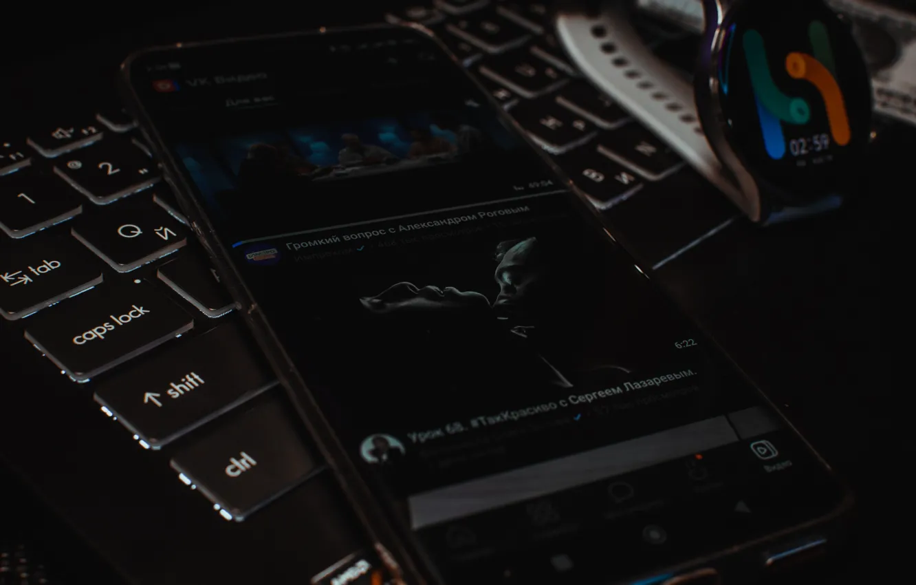 Photo wallpaper dollars, smartphone, business style, laptop, the US dollar, Smart Watch