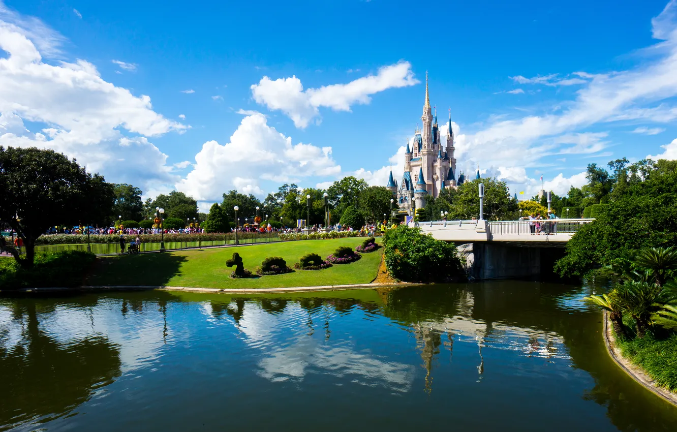 Photo wallpaper CA, USA, Disneyland, Magic Kingdom, Cinderella Castle