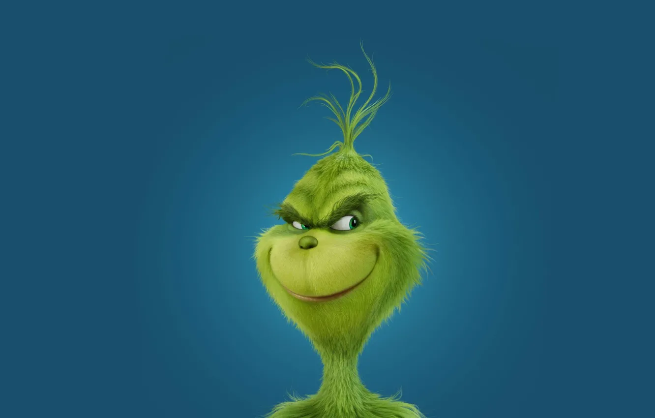 Photo wallpaper smile, the Grinch, The christmas thief, grinch