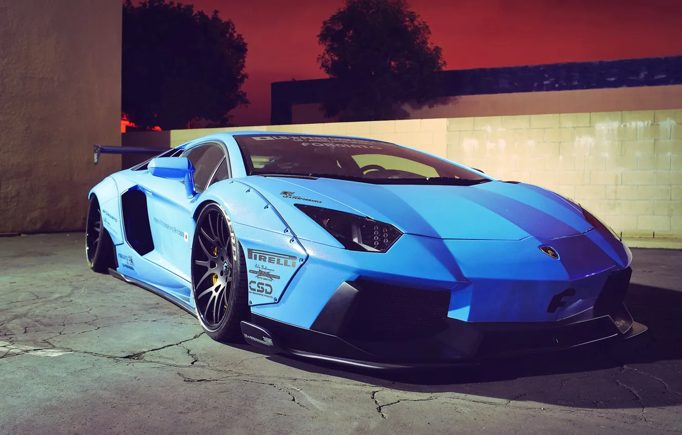 Photo wallpaper Lamborghini, Body, Avendator, Wide, Kit