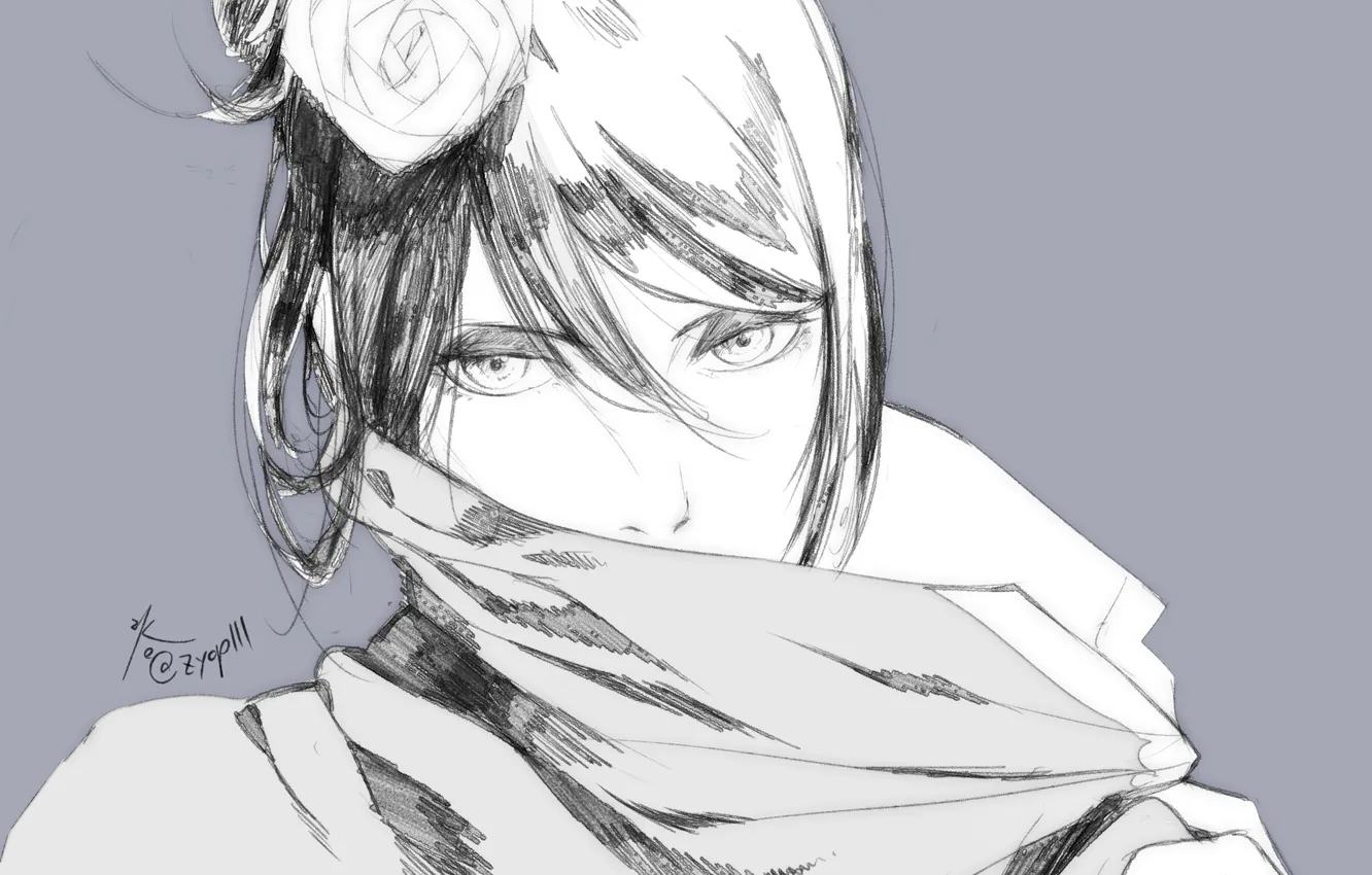 Photo wallpaper Naruto, fanart, Konan, Pixiv, Fanart From Pixiv, NARUTO: SHIPPŪDEN