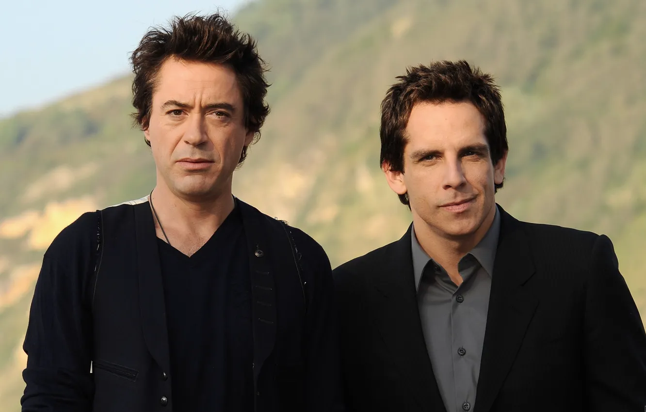 Photo wallpaper actor, male, Robert Downey Jr, Ben Stiller, Robert Downey ml, Ben Stiller