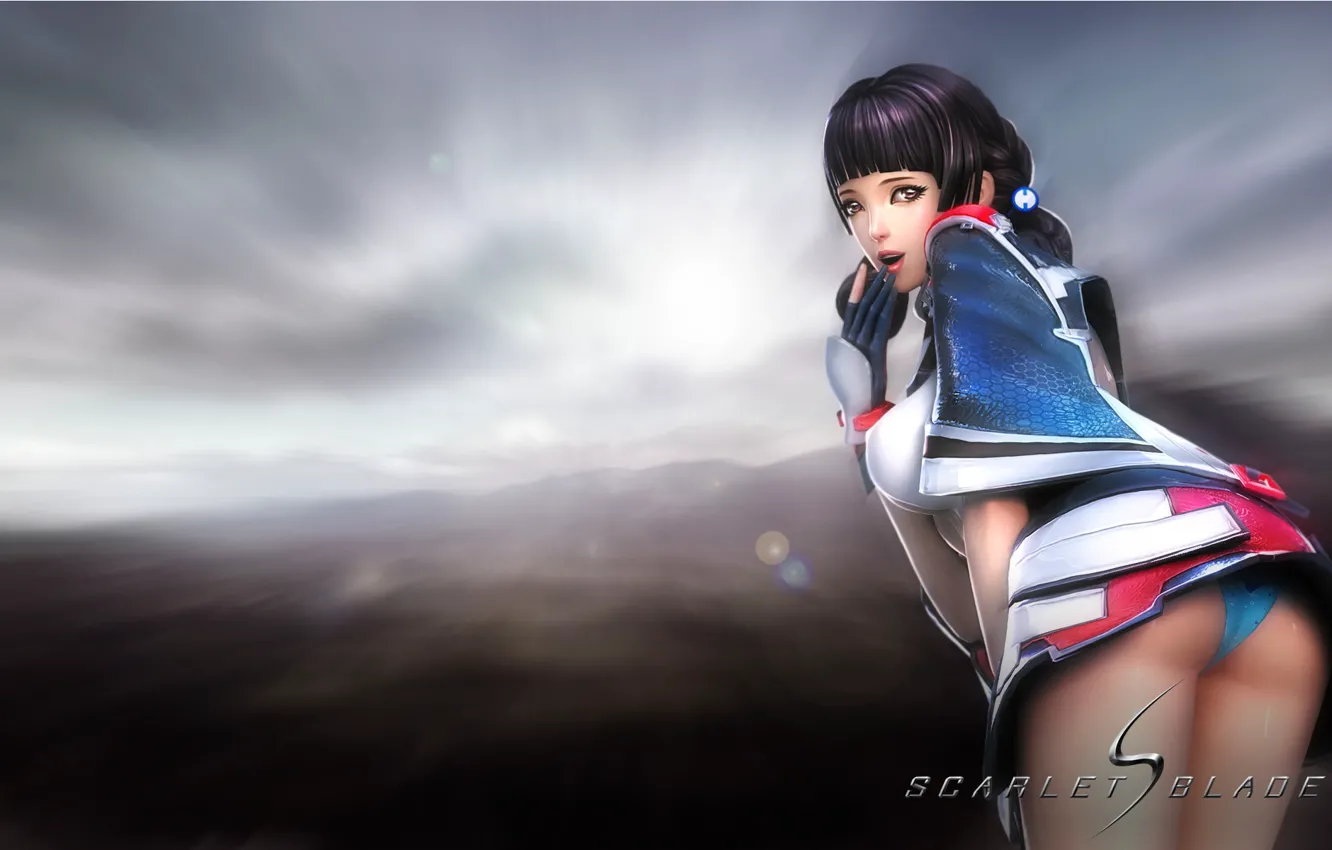 Photo wallpaper girl, MMORPG, Scarlet blade