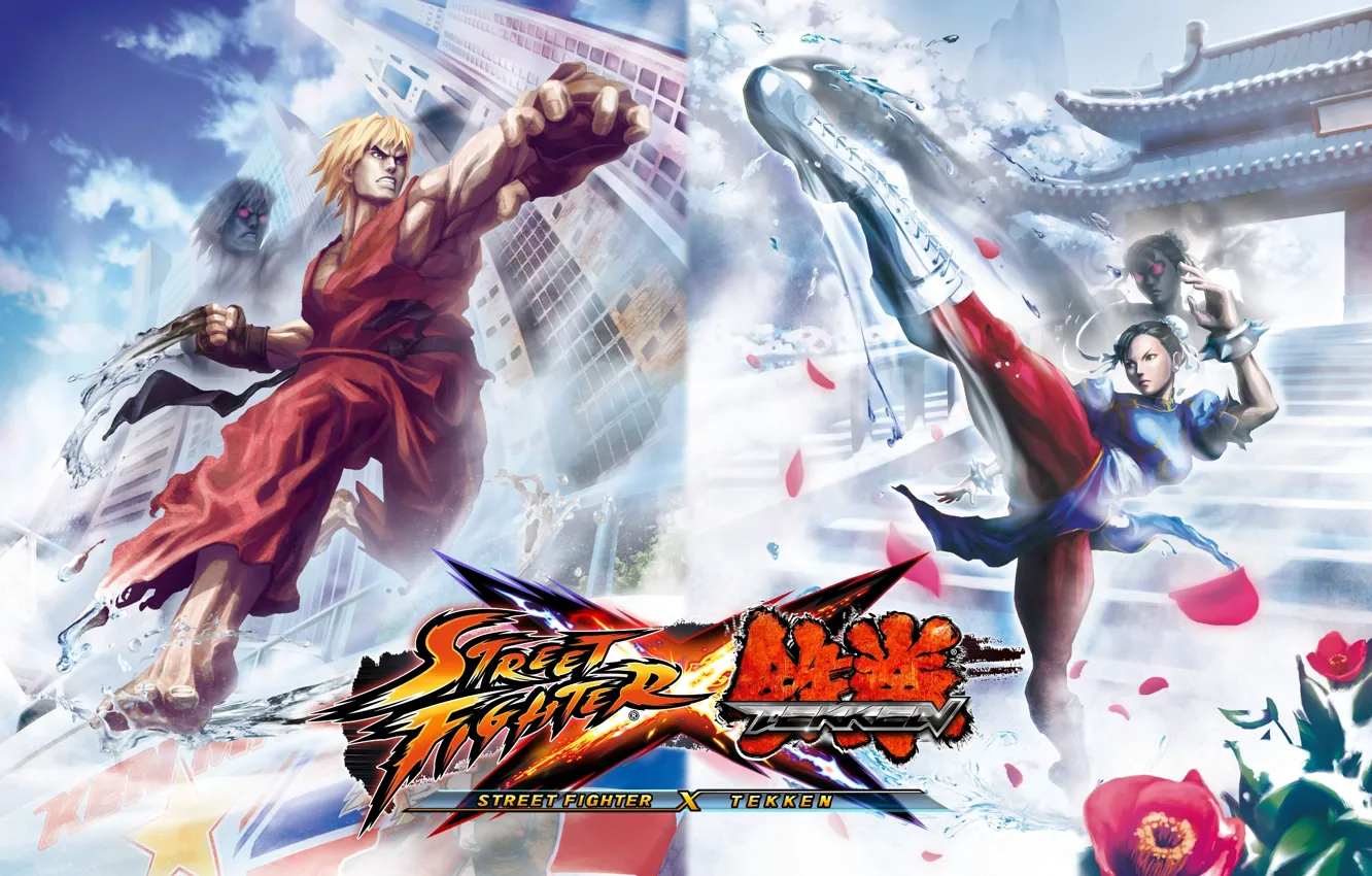 Photo wallpaper street fighter, Street Fighter X Tekken, ken vs chun li