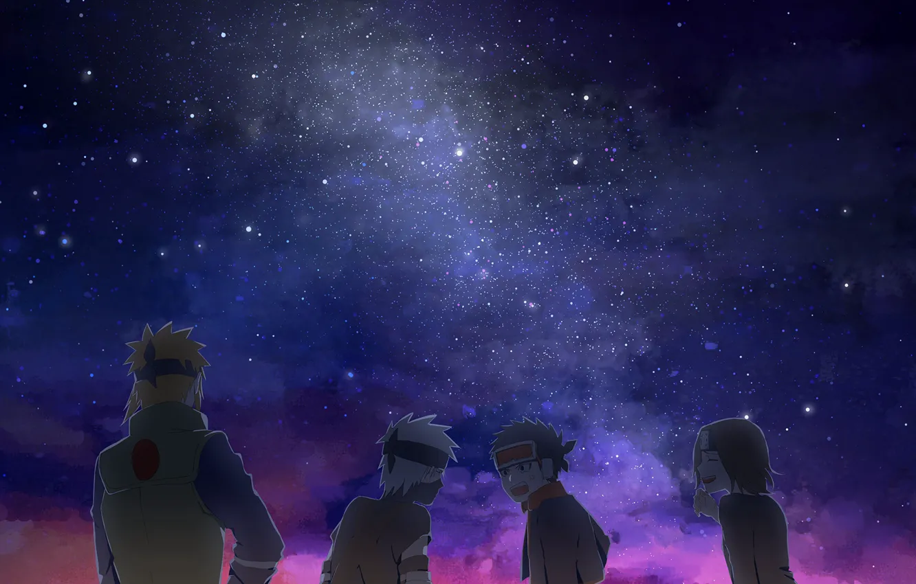 Photo wallpaper the sky, stars, night, star, the milky way, Naruto, night, night sky
