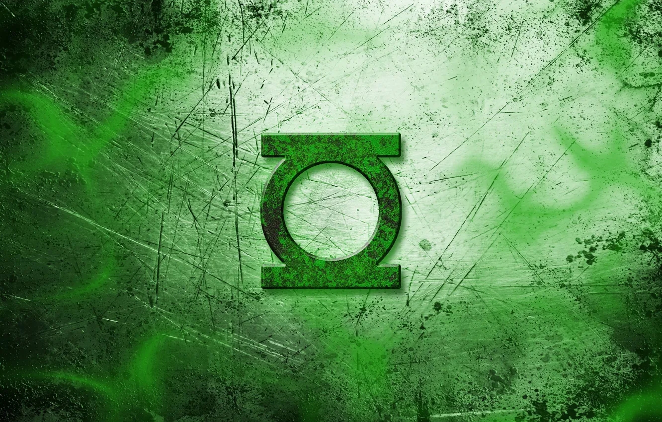Photo wallpaper green, logo, Green lantern