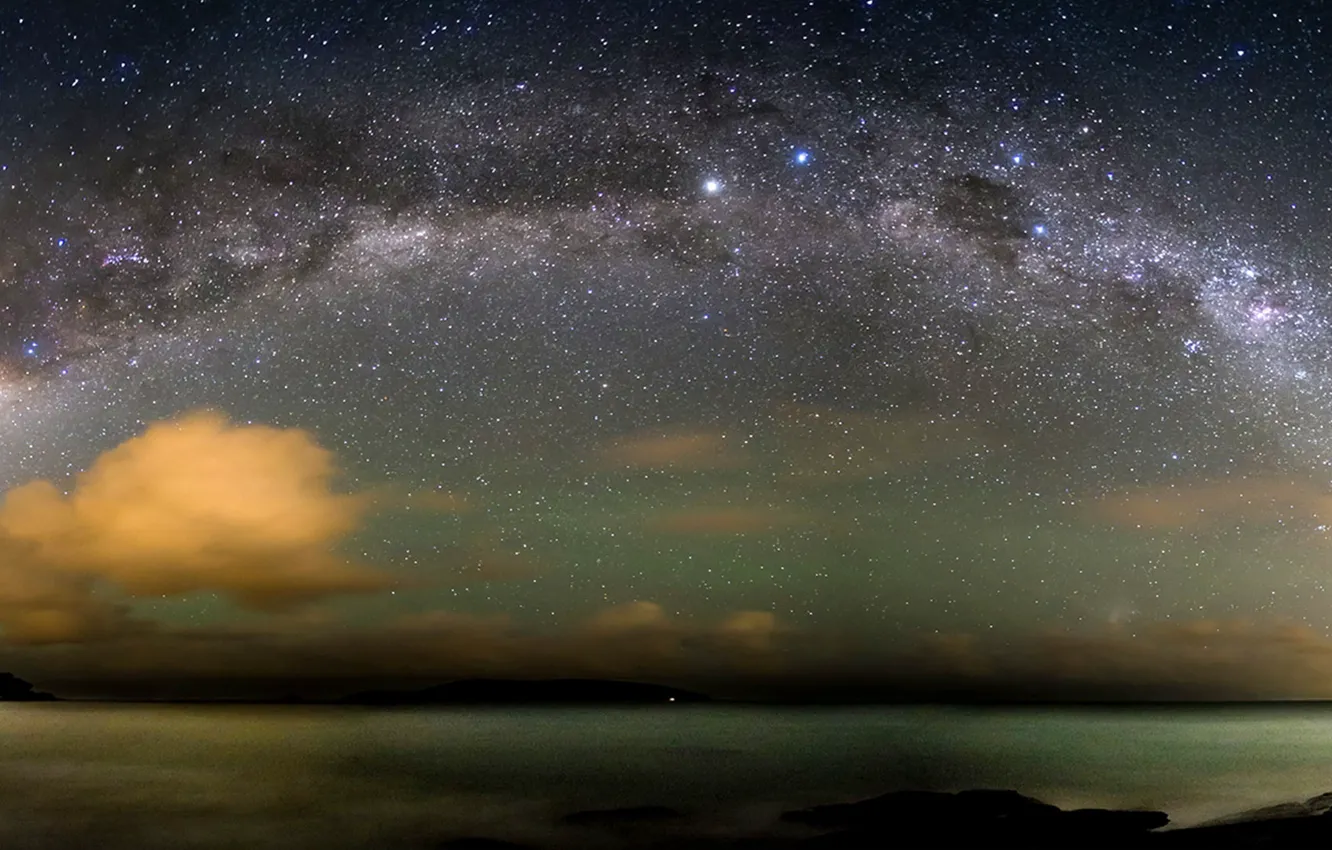 Photo wallpaper stars, the milky way, The Atlantic ocean