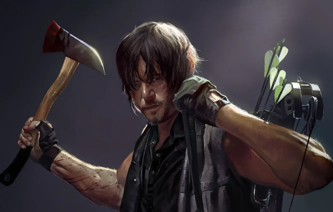 Photo wallpaper The Walking Dead, The walking dead, Norman Reedus, Daryl Dixon