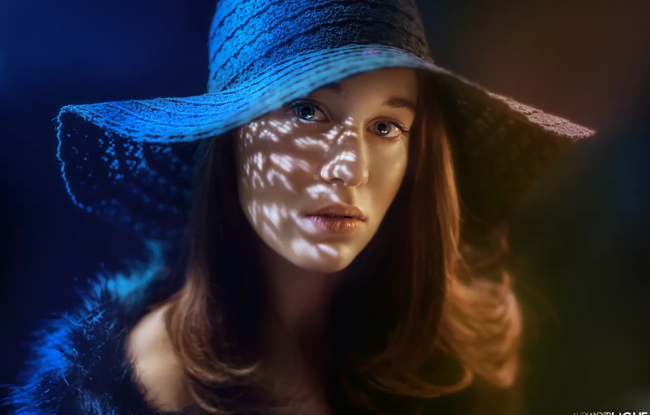 Photo wallpaper look, face, portrait, hat, Alexander Drobkov-Light, Victoria Rhine