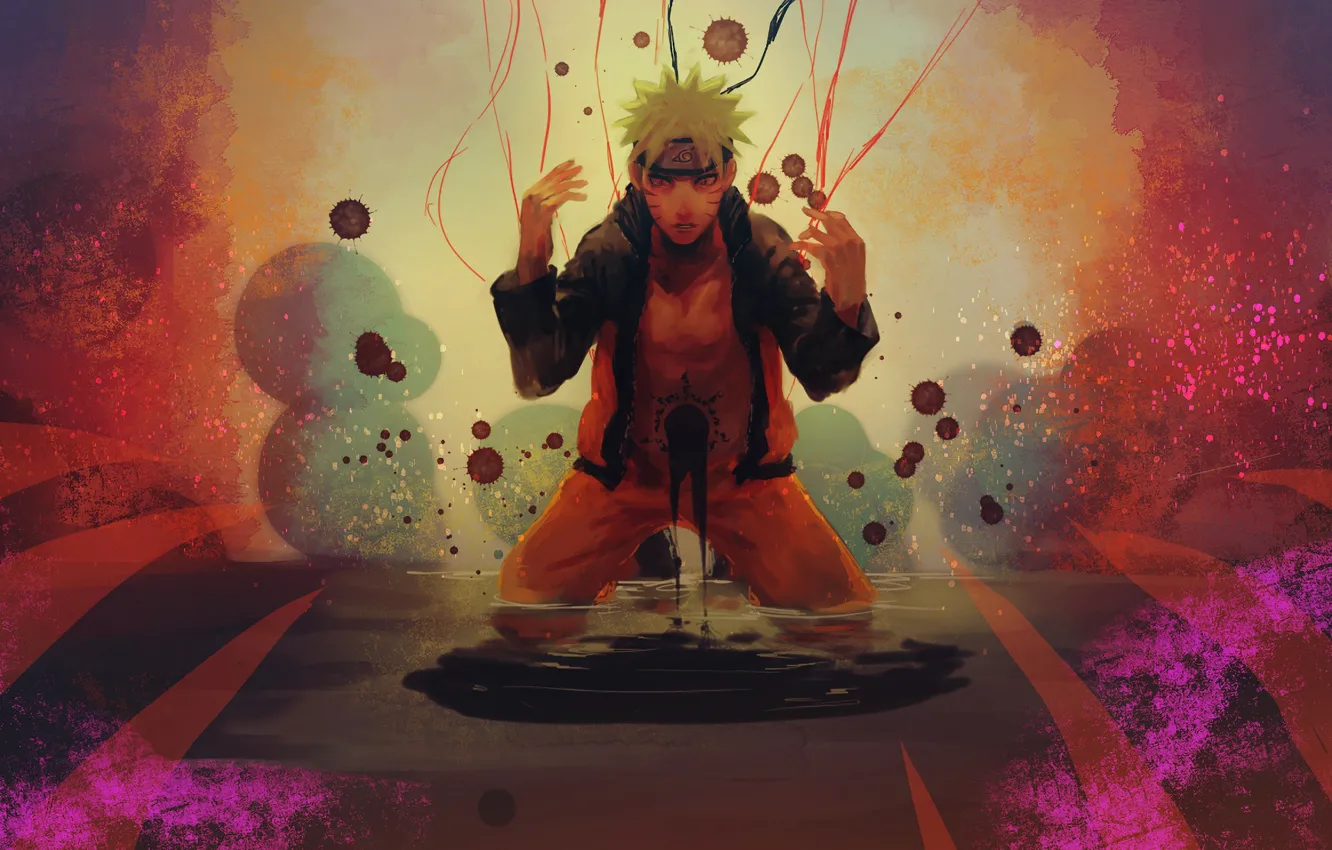 Photo wallpaper anime, art, guy, Naruto, Naruto, Uzumaki Naruto
