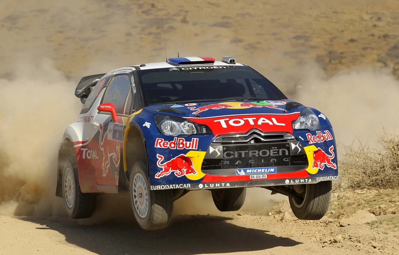 Photo wallpaper sport, dust, Citroen, Citroen, DS3, the front, Rally, Rally