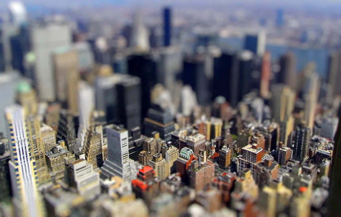 Photo wallpaper home, focus, The big Apple