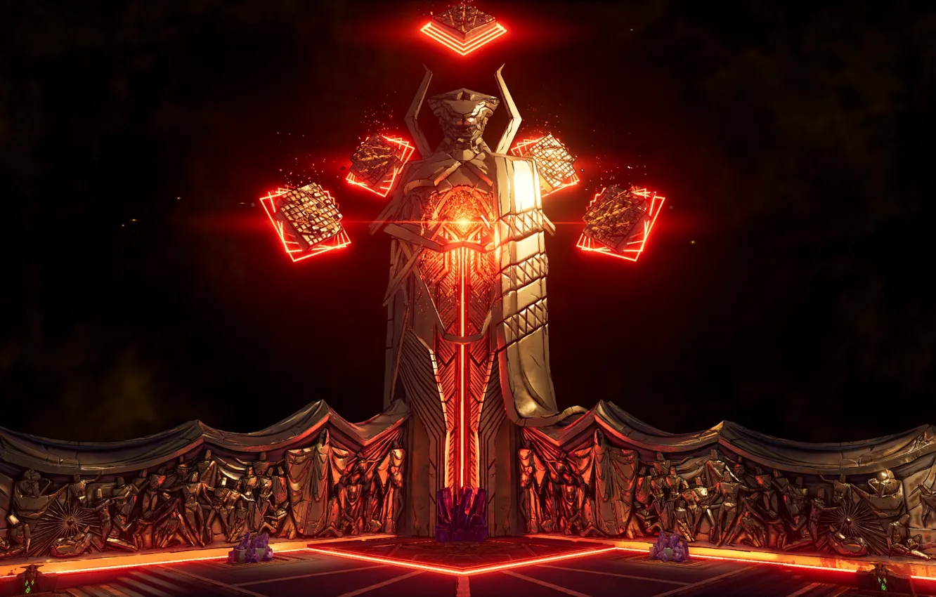 Photo wallpaper Guns, Borderlands, Psycho, Borderlands 3, Mayhem is Coming, BL3