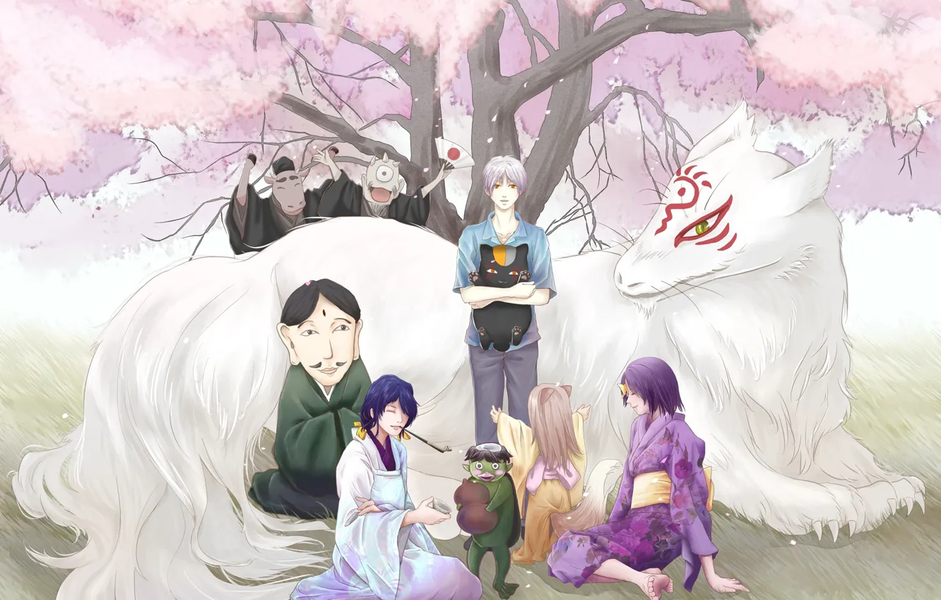 Photo wallpaper anime, art, characters, natsume yuujinchou, Book of friendship Natsume
