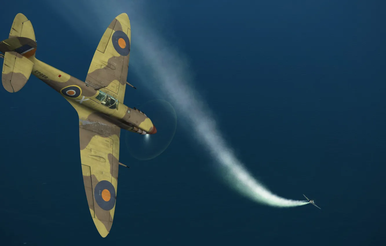 Photo wallpaper Britain, Spitfire Mk.Vb, Frontline fighter