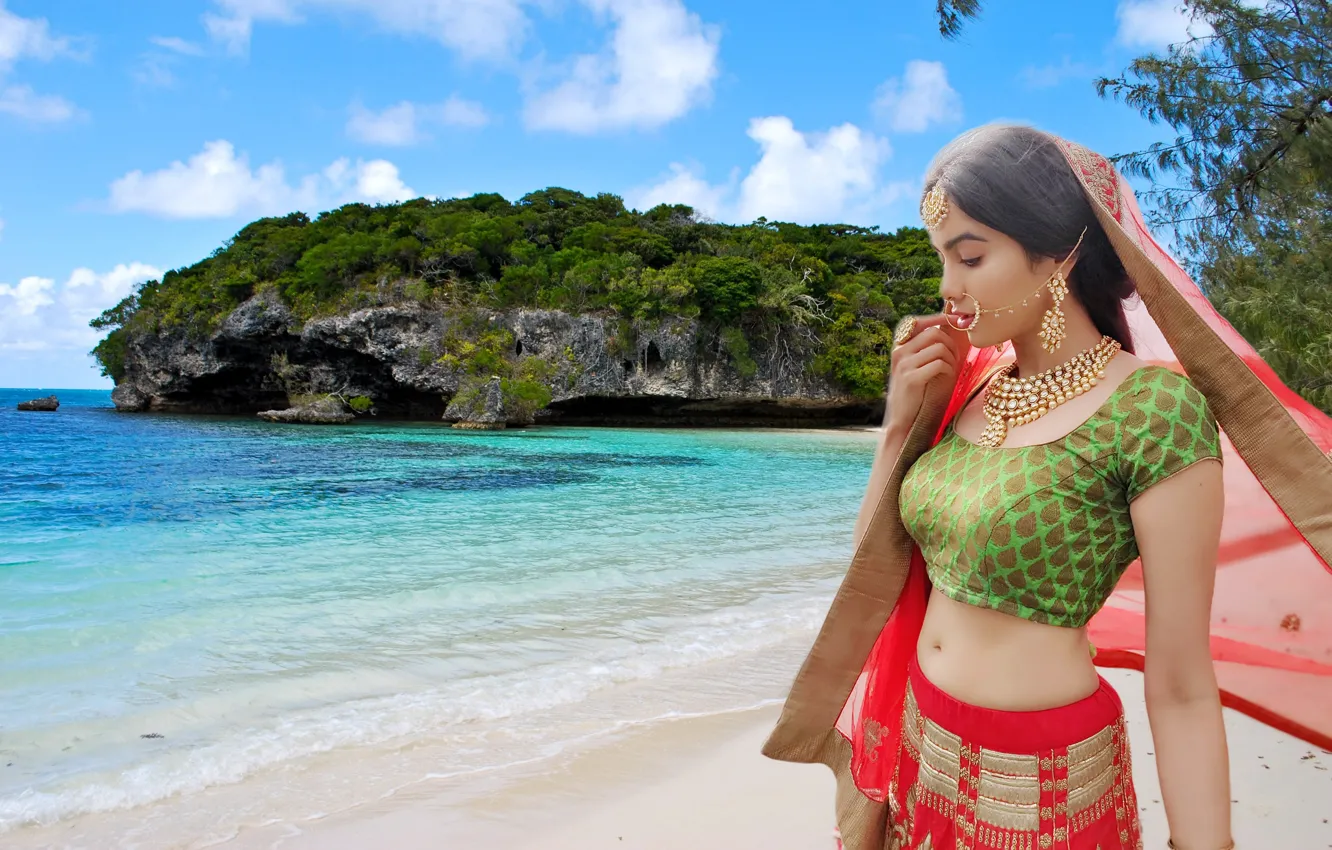 Photo wallpaper girl, hot, sexy, eyes, smile, beautiful, figure, model