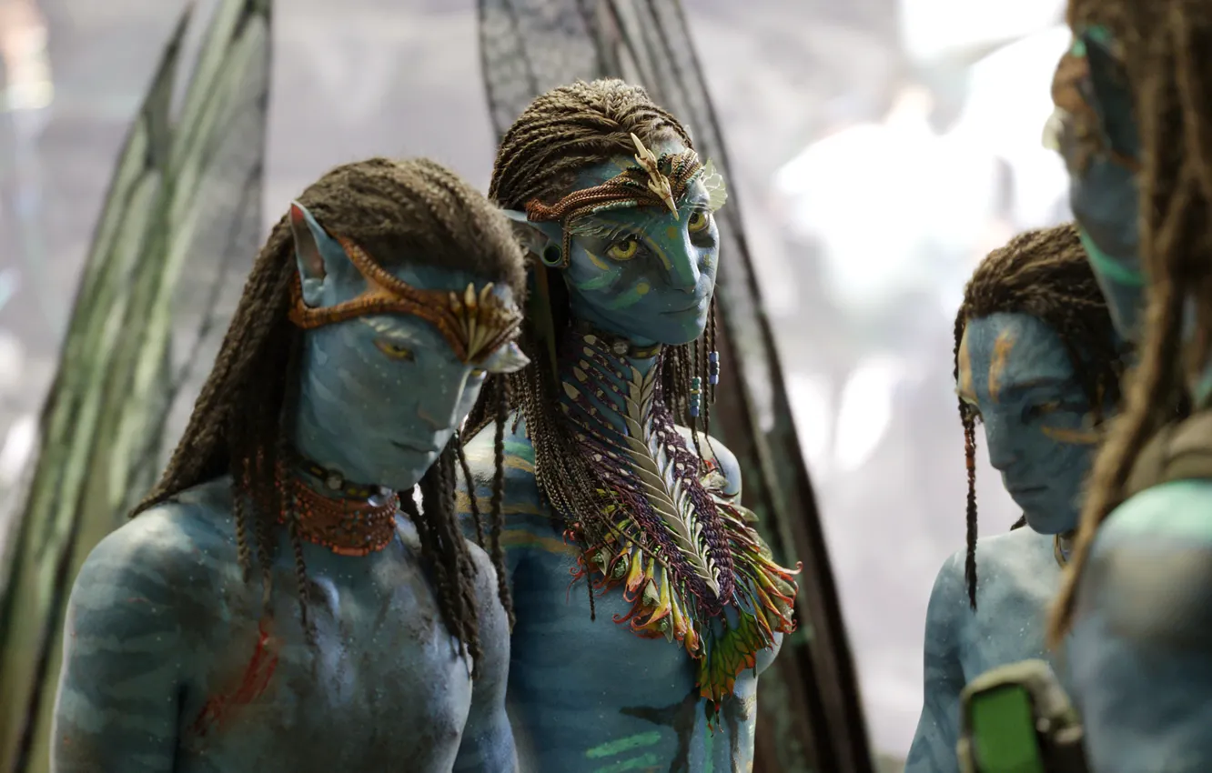 Photo wallpaper family, Avatar, Neytiri, Avatar, Neytiri, brothers, children, Na'vi