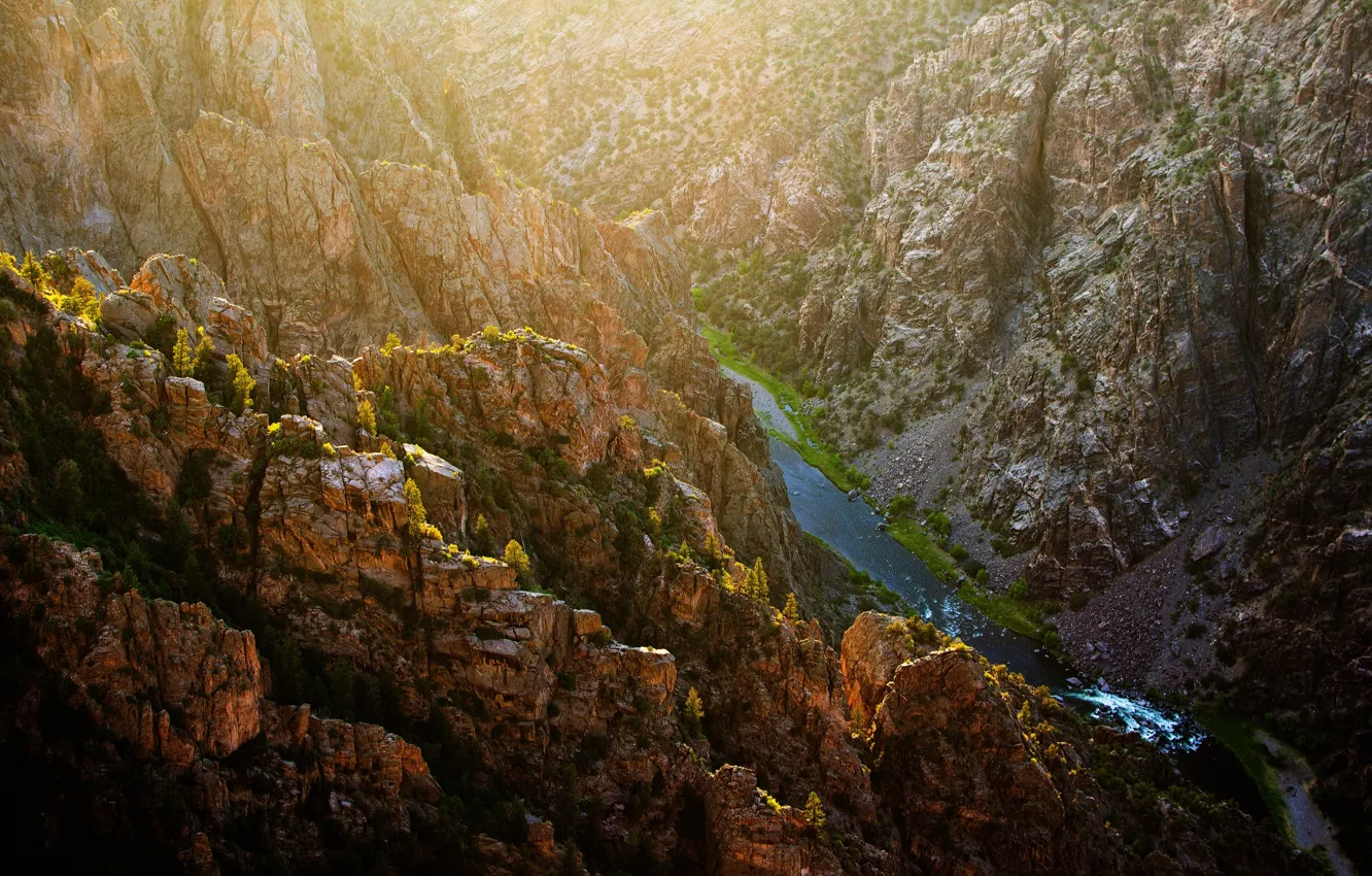 Photo wallpaper USA, Colorado, Gunnison National Park, Black Canyon