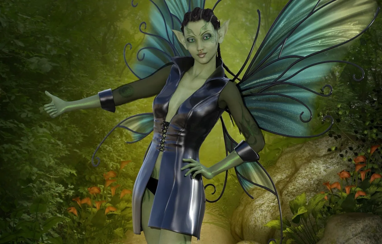 Photo wallpaper girl, fantasy, fairy