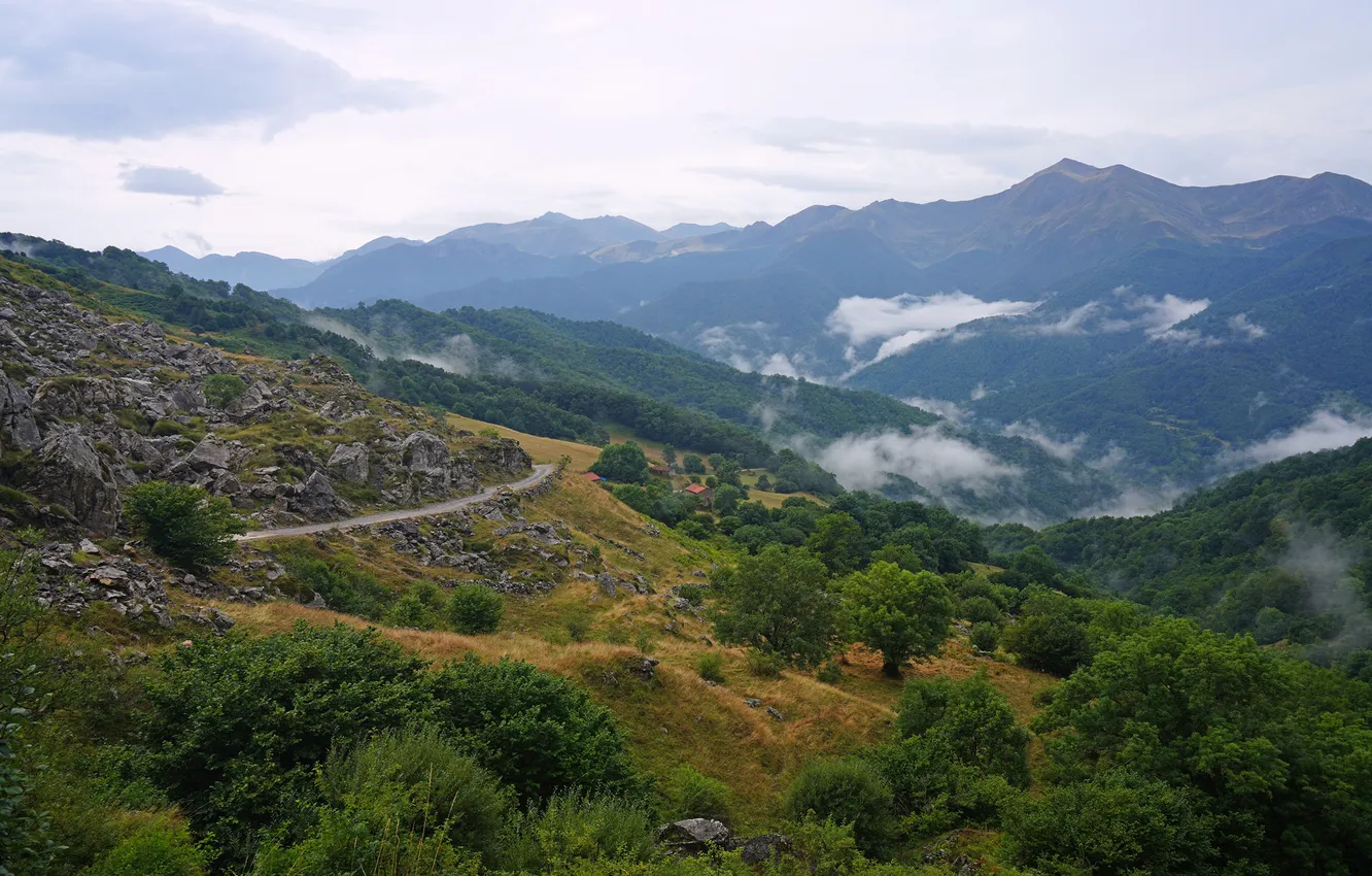 Photo wallpaper mountains, nature, Spain