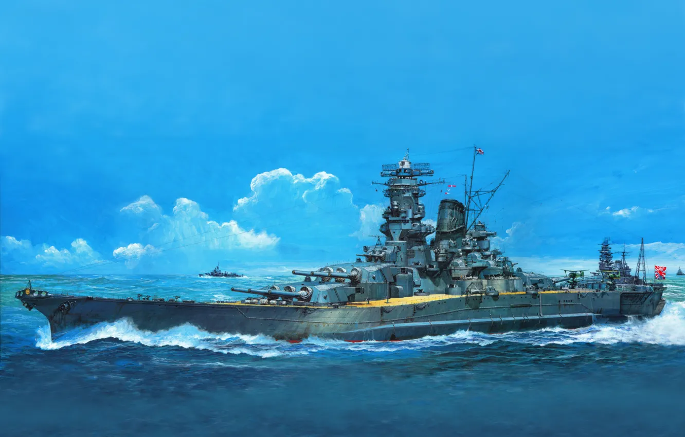 Photo wallpaper figure, art, battleship, TAMI MUSE CITY BE