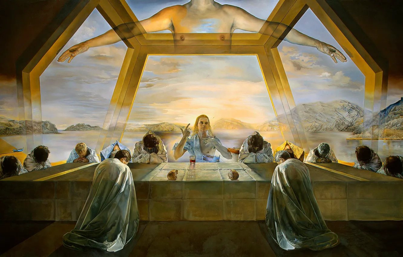 Photo wallpaper surrealism, picture, Salvador Dali, Salvador Dali, The Last Supper