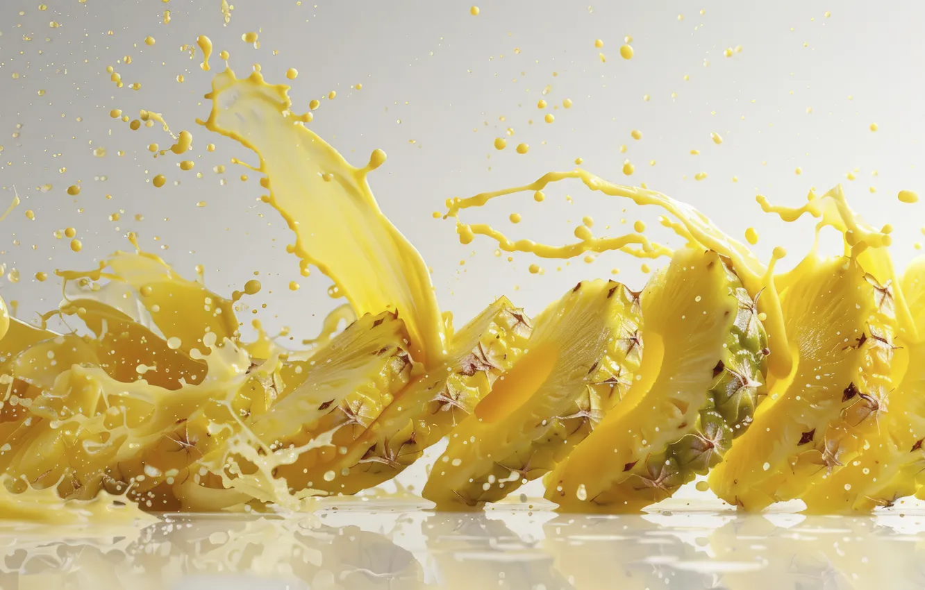 Photo wallpaper life, pineapple, tasty, still