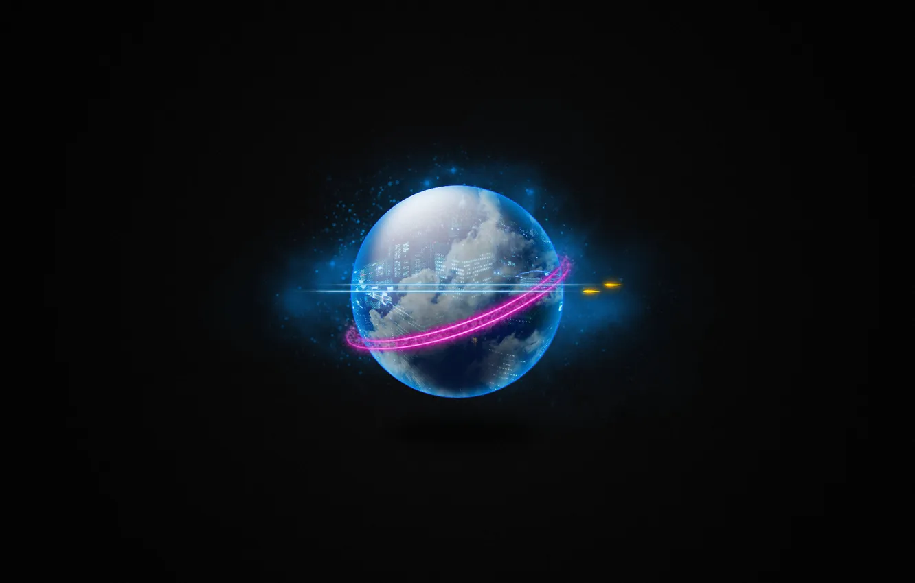 Photo wallpaper space, background, mood, Wallpaper, graphics, planet