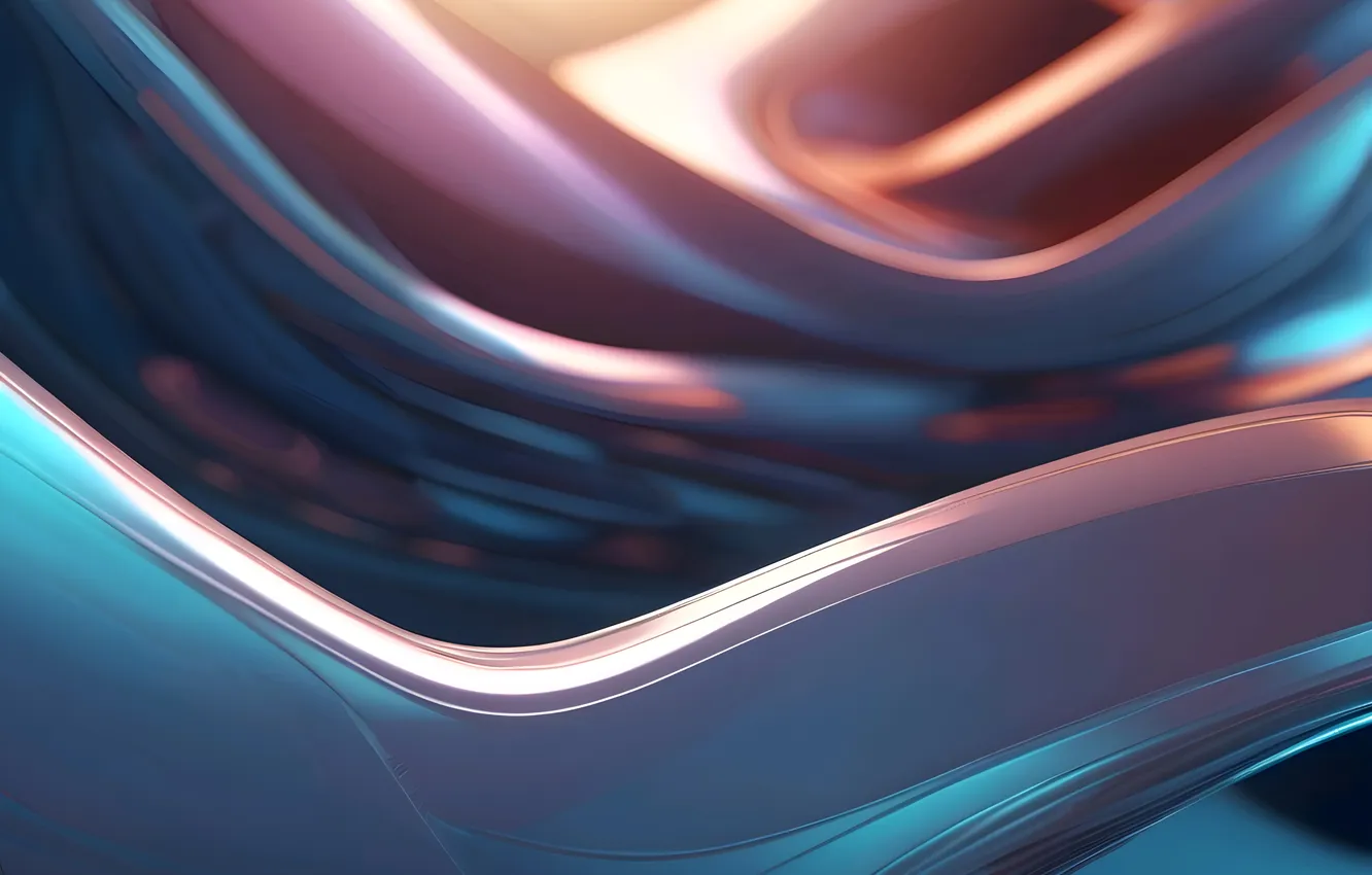 Photo wallpaper light, line, abstraction, pink, metallic, lilac, abstract background, AI art