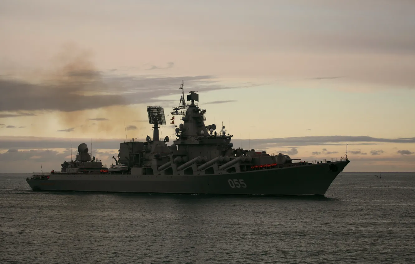 Photo wallpaper cruiser, rocket, Marshal Ustinov