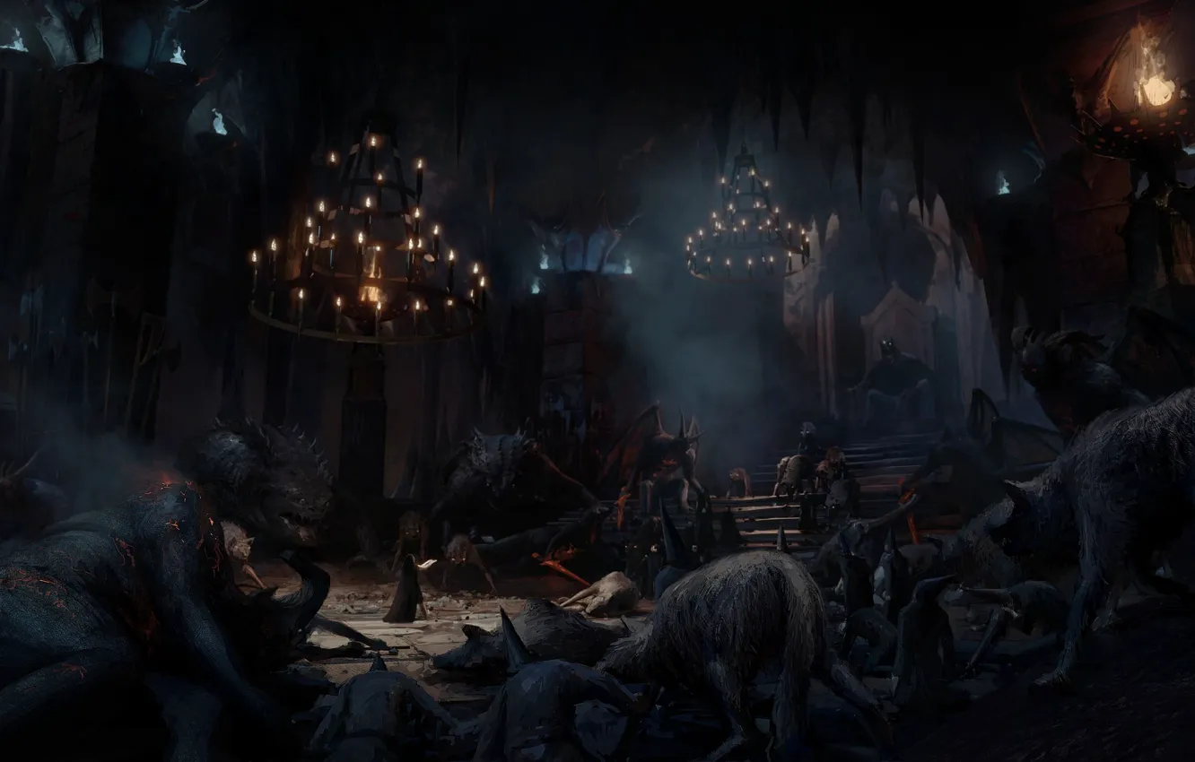 Photo wallpaper monster, Angband, Silmarillion, dark lord, Morgoth, Luthien