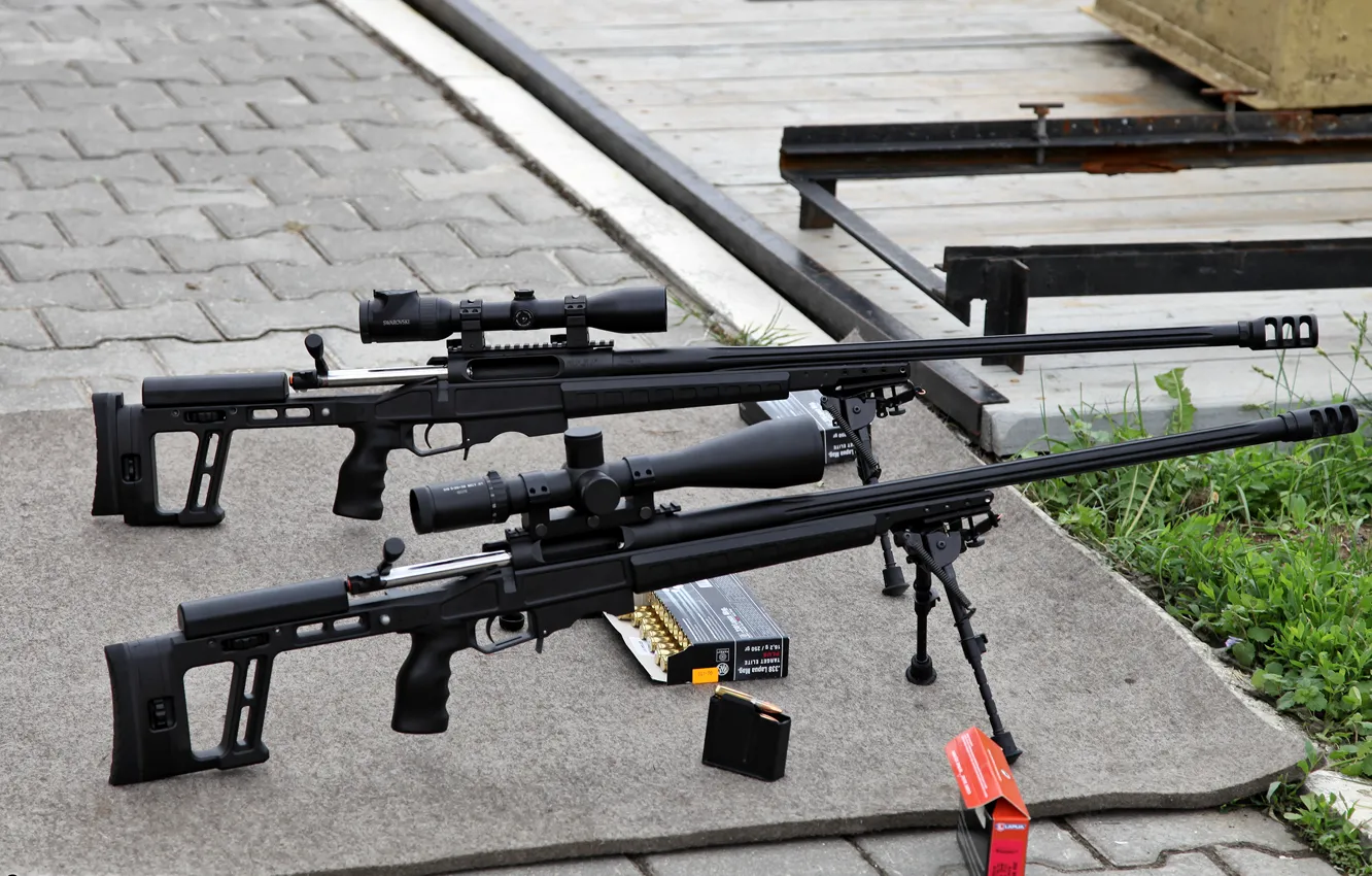 Photo wallpaper cartridges, box, 2 pieces, Russian, snayperskaya rifle, ORSIS se