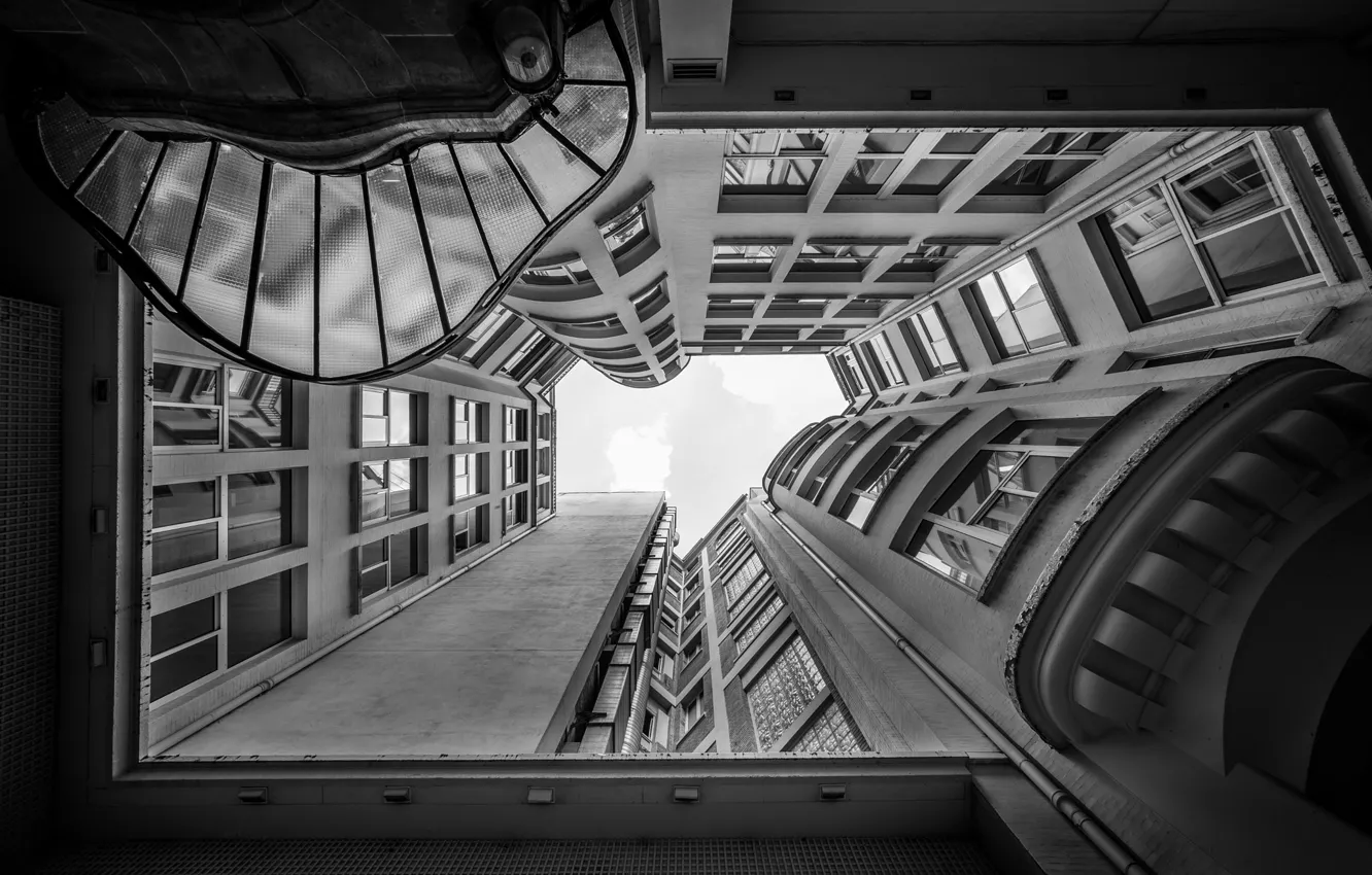 Photo wallpaper Paris, architecture, monochrome