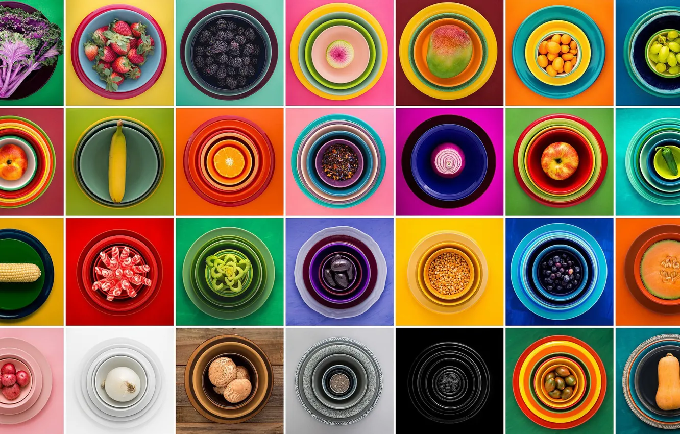 Photo wallpaper background, food, plate