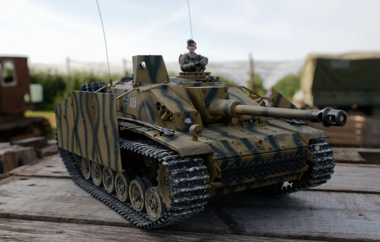 Photo wallpaper background, toy, tank, model