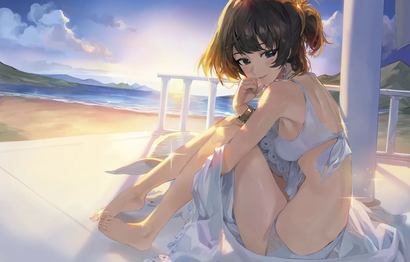 Photo wallpaper beach, summer, girl, IdolM@ster