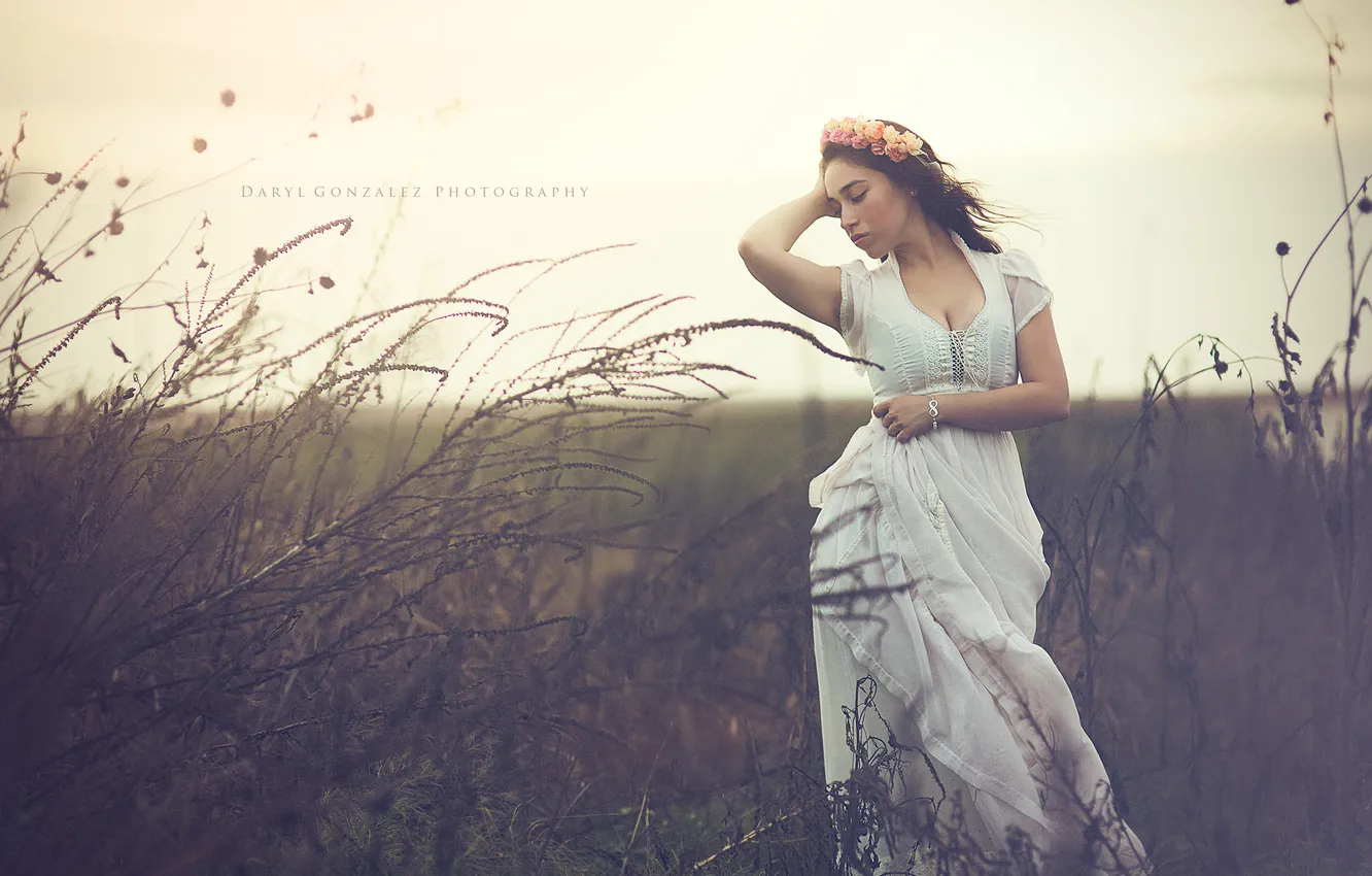 Photo wallpaper girl, pose, background