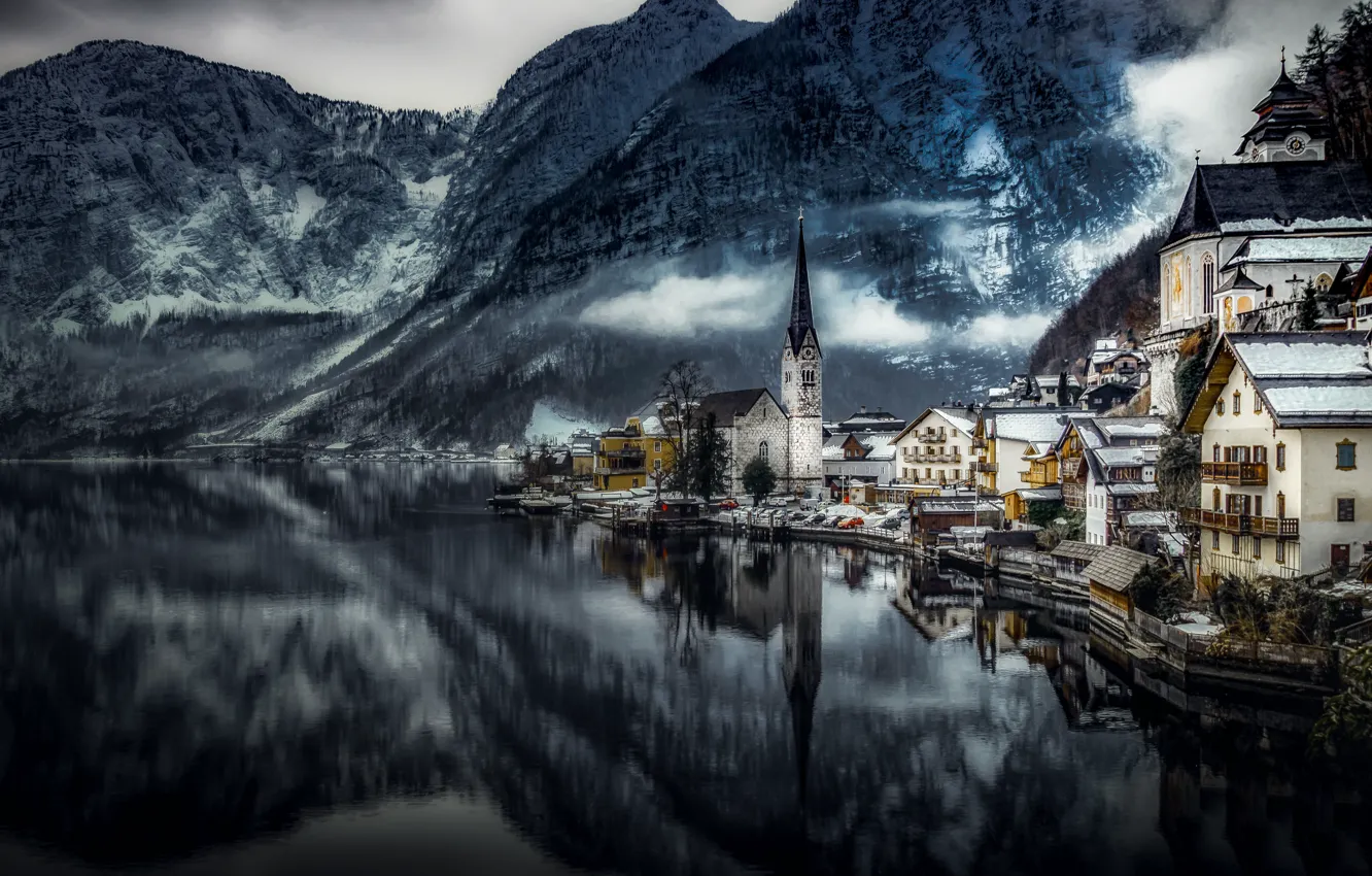 Photo wallpaper Austria, Hallstatt, Upper Austria