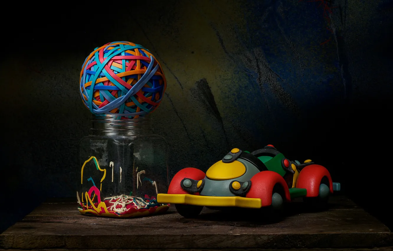 Photo wallpaper balls, Bank, still life, machine